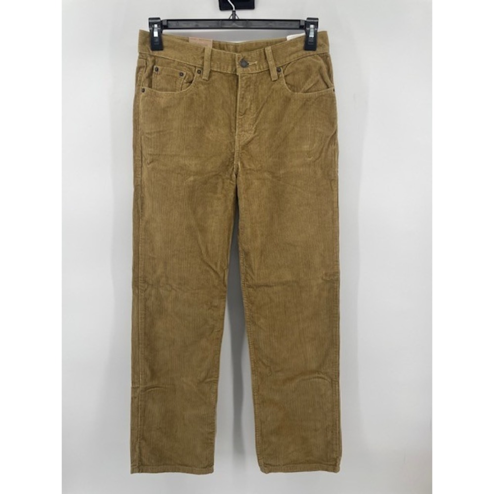Levi's Low Pro Corduroy Pants Women 29(31)x30 Brown Mid Rise Straight Retro NWT